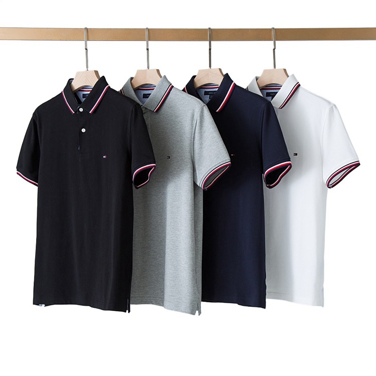 Tommy TOMMY Pure Color Collar POLO Shirt...