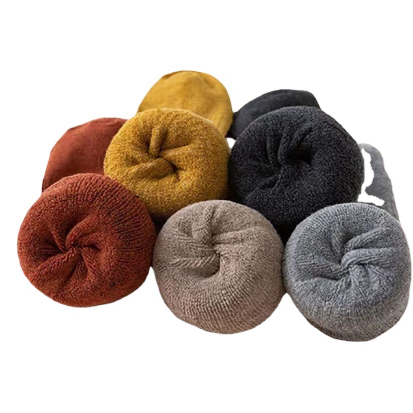 Calcetines sobre la rodilla para mujeres Otoño e Invierno japonés JK medias de pantorrilla engrosadas Terry medias calientes para mujeres moda al por mayor