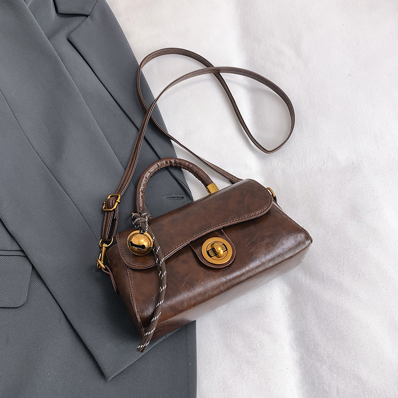 Otoño e invierno bolso de mano para mujeres 2024 nuevo bolso cuadrado de moda retro multifuncional de hombro único