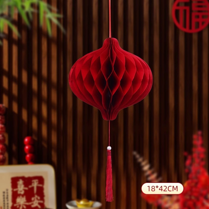 蜂窝球纸球葫芦挂件小灯笼挂饰装饰手工彩纸葫芦乔迁之喜布置春节|undefined