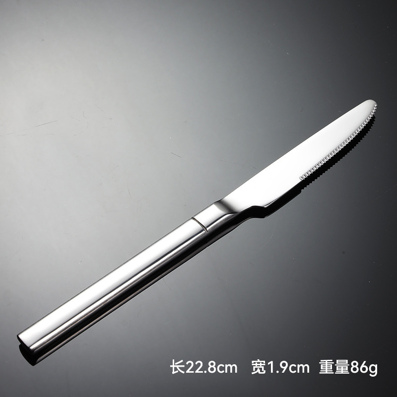 エーン304ステンレスナイフとフォークスプーン西食器多規格騎士鏡面研磨角柄会社プレゼント|undefined