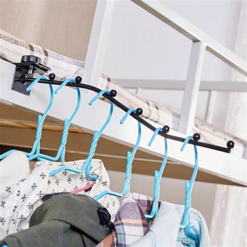 Gancho creativo 7 Cuentas dormitorio estante gancho multi-funcional percha ajustable percha