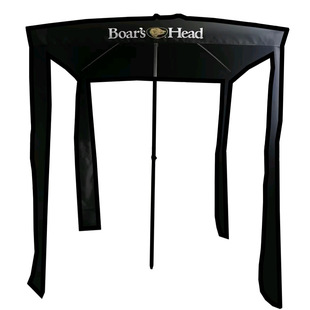 Customized Outdoor Beach Sunshade Four-Corner Umbrella Tassel Beech Pole Beach Tent Umbrella Beach Shelter Cabin Uv Protection