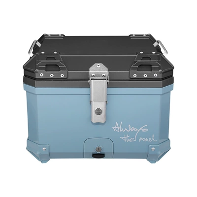 Victoria 150/300 Motorcycle: Motorcycle trunk - mt45-phantom-graylake-blue-411-backrest-lining