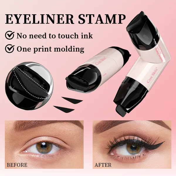 Cross-Border Exclusive Cosskin One-Print Eyeliner Stamp Pen, Quick-Drying, Long-Lasting, Waterproof and Non-Smudged Eyeliner