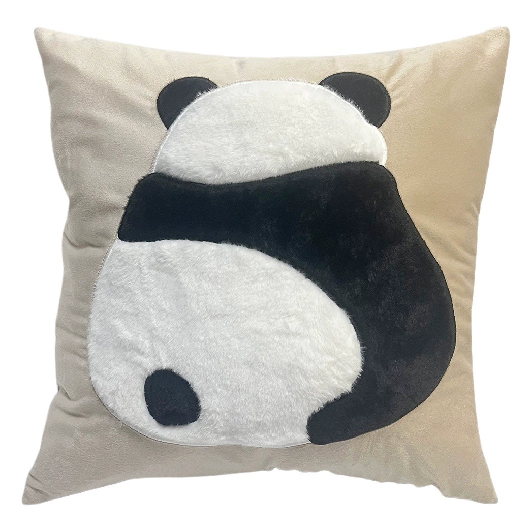 Ins стиль панда цветок Подушка День Святого Валентина любовь офис поддержка талии кровать наволочка оптом без сердечника