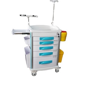 medical abs medical vehicle multifunctional instrument cart first aid rescue vehicle narcotic drug truck for emergency department white