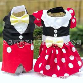 狗狗礼服迪士尼风宠物衣服 Mickey Minnie Pet Couple Outfit169