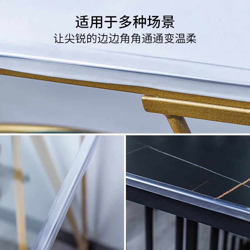 PVC transparent anti-collision table edge banding child desk corner protector anti-collision invisible safety corner wall corner guard