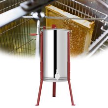 不锈钢摇蜜机2框两框手动不锈钢甩蜜机蜂蜜分离机出蜜口养蜂工具