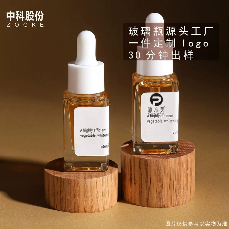 Производители На складе 10 ml15 ml квадратная эссенция капли бутылка чистого масла росы стеклянная бутылка Сплит бутылка оптом