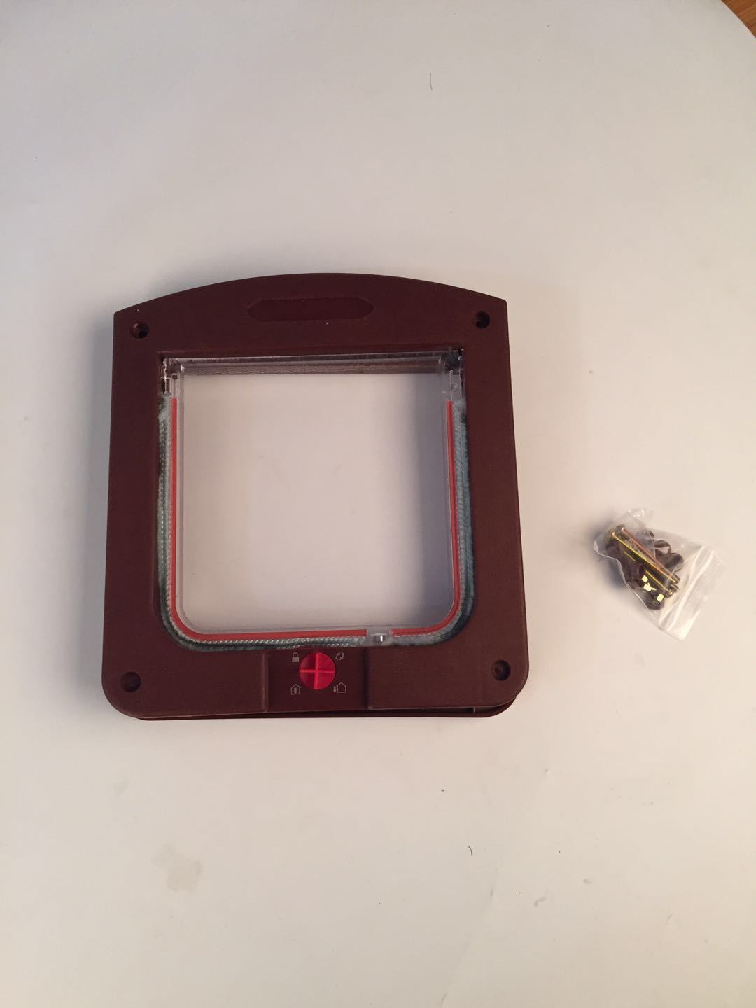 Agujero de la puerta del gato agujero de la puerta del perrito puerta del animal doméstico agujero del gato agujero del perro fábrica directa de dos vías de entrada y salida puerta perro mascota agujero de la puerta