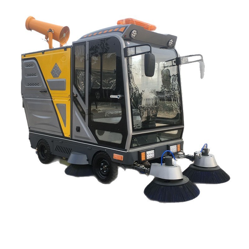 電動道路清掃車メーカー スポットフォグキャノピー 除塵清掃車 大型ダストボックス 多機能景勝道路清掃車|undefined