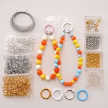 弹簧圈手机链钥匙扣弹簧扣圆形开口圈手工diy手链挂包材料包批发