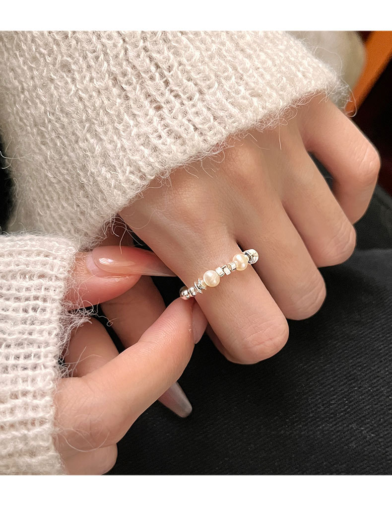 Casual Geometric Sterling Silver Rings display picture 4