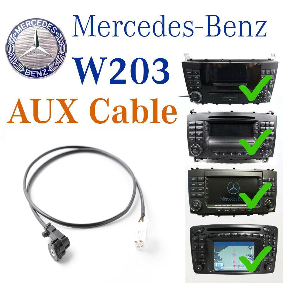 Mercedes C-Class Aux Cable A2104405005 Replacement Auxiliary Input Activity W203 W209