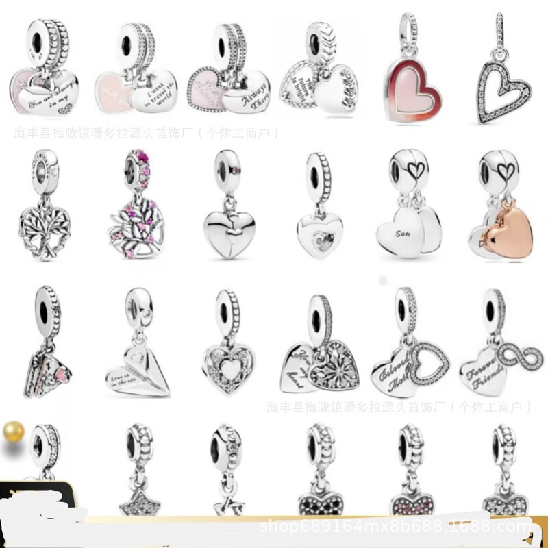 Pandora S925 Sterling Silver Snake Bone Bracelet Beaded Pendant Classic Series Beads Hot Selling Beaded Diy Jewelry