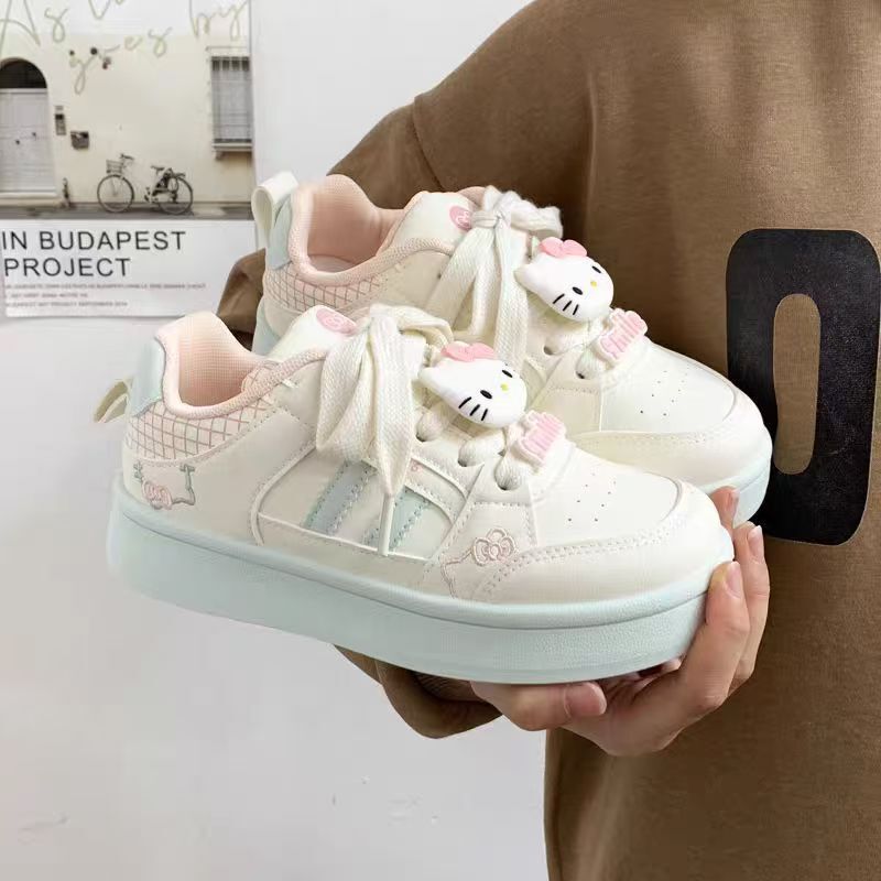 Girls' Sneakers Children's Cartoon Fashion Board Shoes New 2025 Autumn Versatile White Shoes for Older Children Casual Shoes Girls' Sneakers Children's Cartoon Fashion Board Shoes New 2025 Autumn Versatile White Shoes for Older Children Casual Shoes