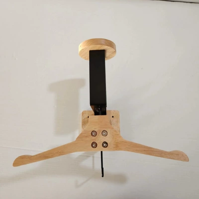 Cross-border best-selling wooden helmet rack, motorcycle jacket stand, sports equipment storage rack, wooden clothes and hat wall mount rack (Motosiklet dəbilqə rəfləri) - style-one