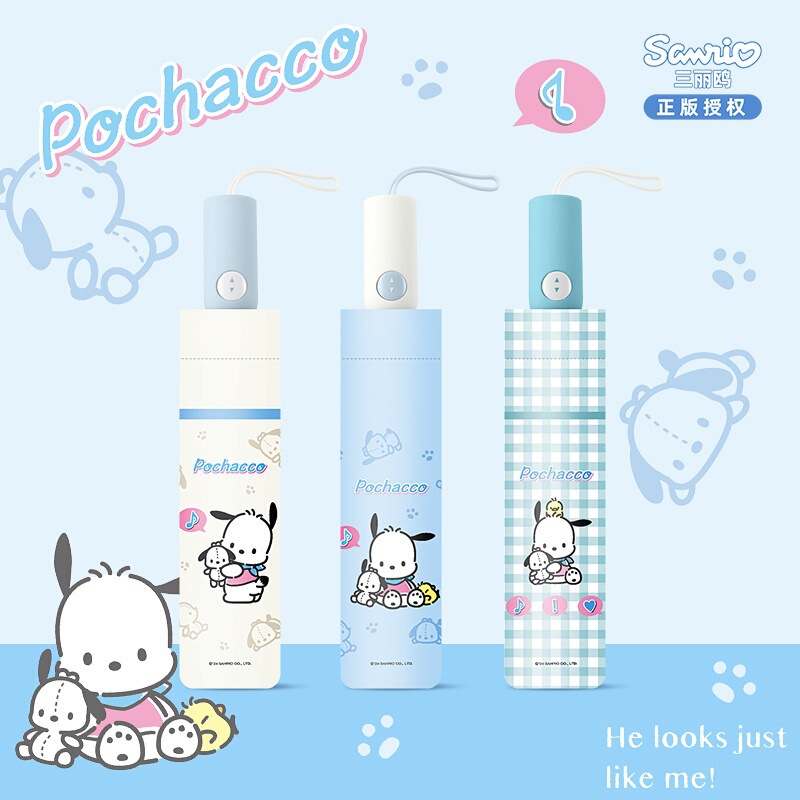 Sanrio Parchal Genuine Automatic Umbrella Wholesale Children's Sunny and Rainy Dual-use Sun Umbrella Women's Sunshade Small and Convenient