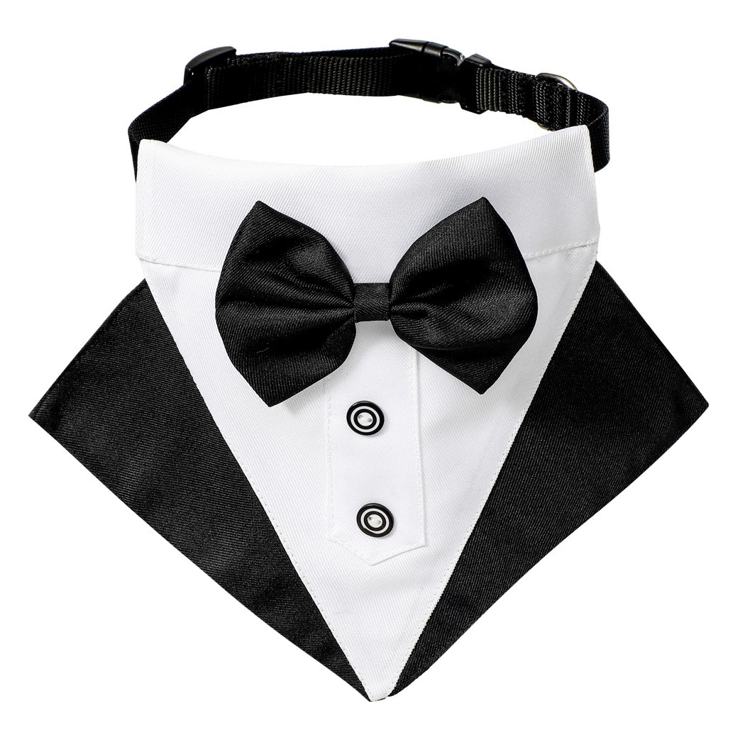 TANPOPO новый свадебный костюм в британском стиле, шарф для собаки, свадебный треугольный шарф, шарф для домашних животных