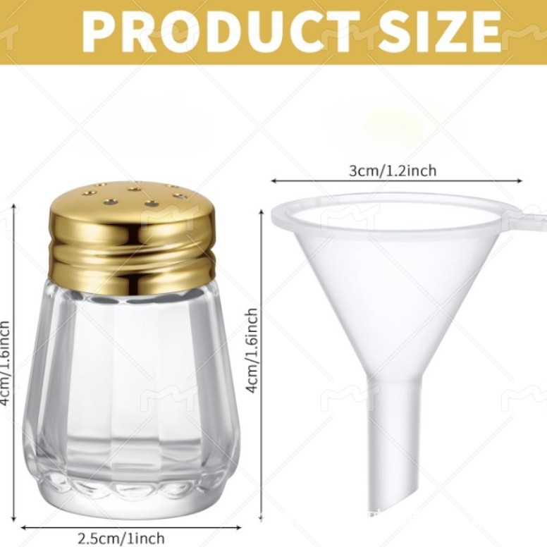 세로무늬 조미료병 + 금뚜껑