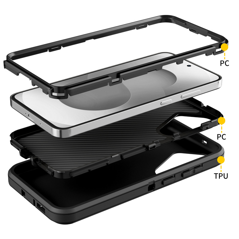 Foreign Trade Export Special Supply Source Suitable for Samsung Samsung S25Fe Heavy-Duty Three-Layer Protective Mobile Phone Case Protective Cover