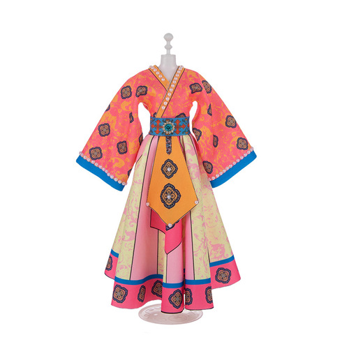 Children's Hanfu Handmade Costume Design DIY Material Kit Girl's Birthday Gift Dressing Up Toy