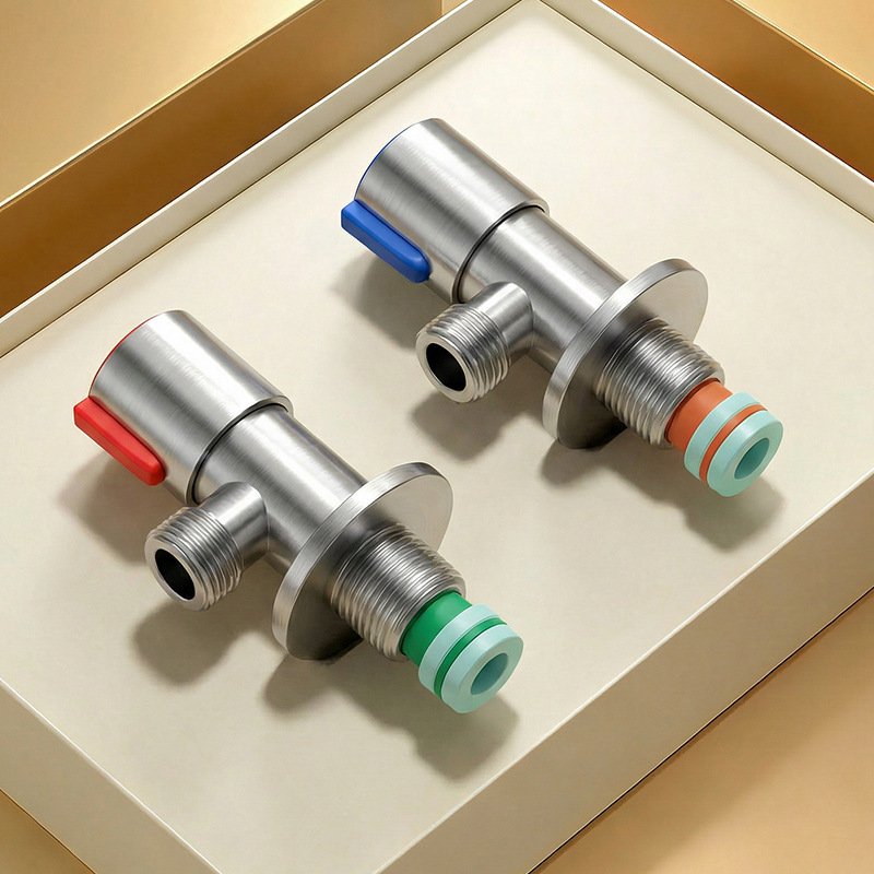 304 Stainless Steel Angle Valve Water Heater Diverter Valve Faucet Inlet Valve Toilet Switch Tee Valve
