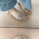 French Elegant Bow Sandals for Women 2025 New Elegant with Skirt Open Toe Thick Heel One-Line Thin Strap Sandals