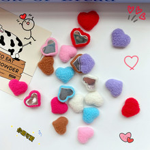 韩版新款毛绒爱心配件diy饰品配件发饰手机壳材料辅料