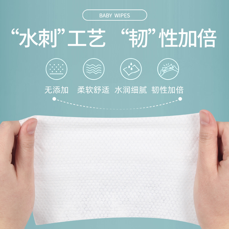 Fábrica al por mayor 80 series toallitas de mano de bebé toallitas de limpieza bebé niños infantil engrosada embalaje grande