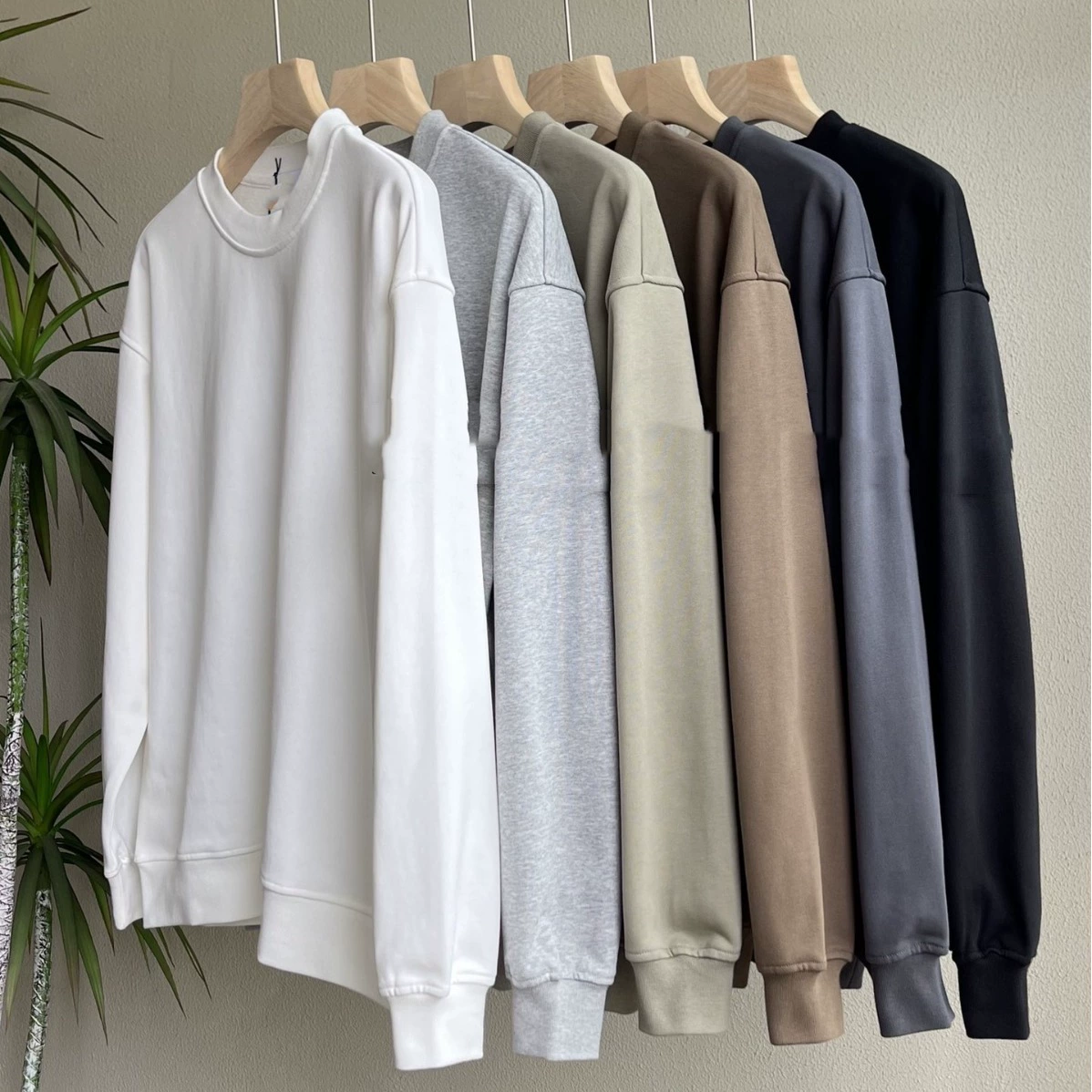 Round Necked Cuffband And Loop Hoodie Пара с круглым вырезом рукава свиток мужской