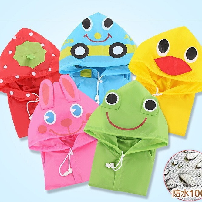 Children's raincoat boys and girls environmental protection Oxford cloth student kindergarten boys and girls cartoon raincoat poncho