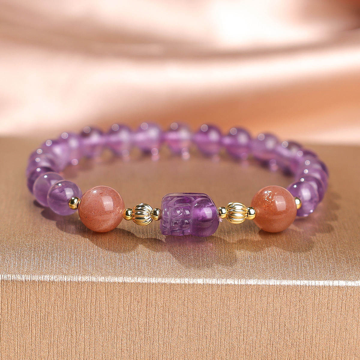 6 mm amatista Pixiu 17 cm