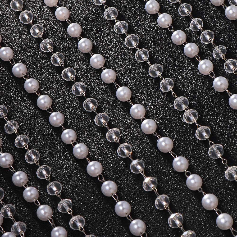 Europa y América venta caliente perla termites arnés de cabello de diamante de alta calidad acessorios de boda de novia banda de cabeza