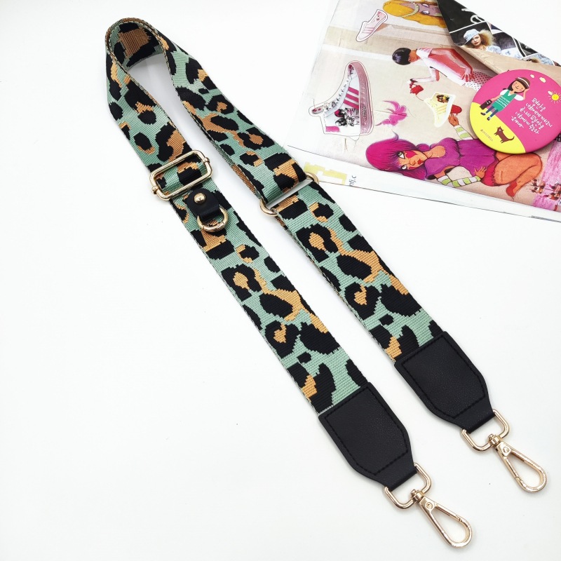 101g Weight Bag Strap Bag Accessories Type 1 Piece, 1 Set Quantity Casual, Daily Occasion Polyester Material Geometric, Leopard Pattern Simple Style, Classic Style Style 1 Piece 1 Set Polyester Geometric Leopard Bag Strap 3
