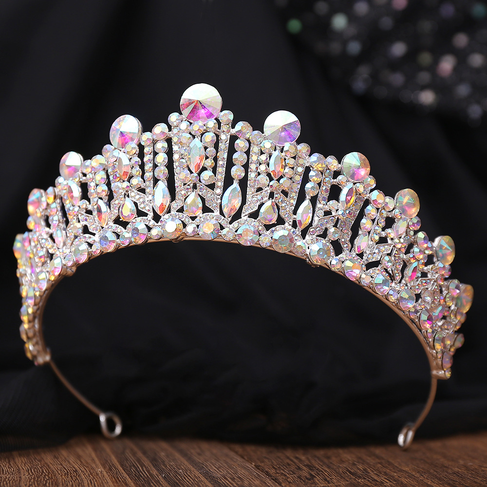 Bridal Shiny Women's Solid Color Alloy Rhinestone Diamond Crown display picture 11