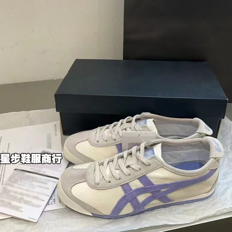 鬼冢虎MEXICO 66新品ライチ纹香芋紫女子カジュアルスニーカー1183B391-102|undefined