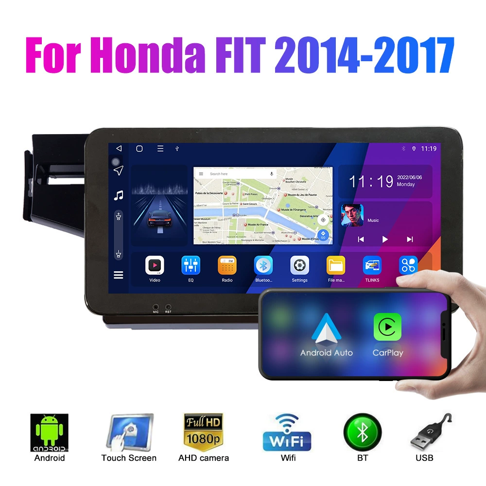 Suitable for Honda Fit 2014-2017 Android car navigation GPS reversing image car integrated machine