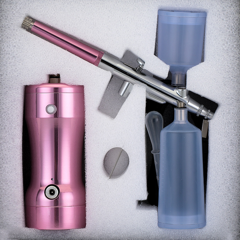 Rechargeable Handheld Mini Beauty Airbrush Set with Single-Action Airbrush Pen