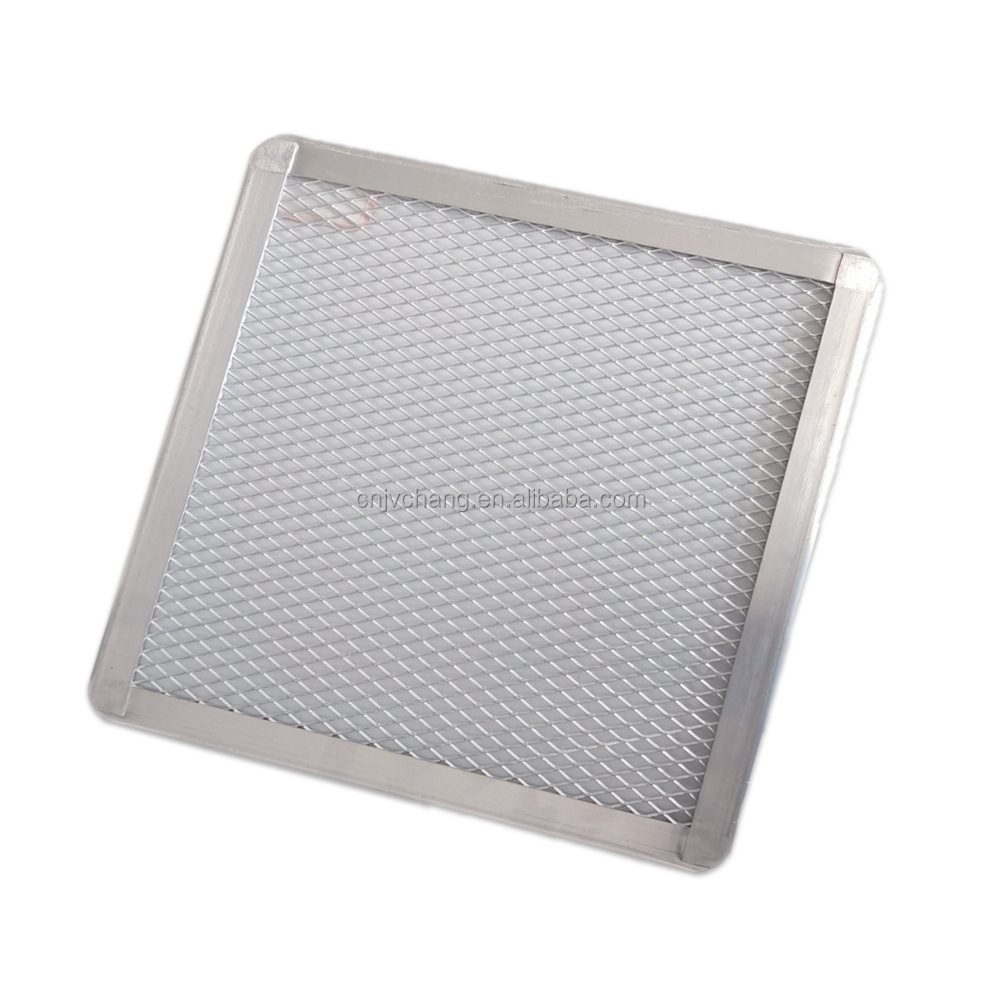 源头厂家批发烧烤烘焙工具 铝合金披萨烤网盘 9英寸披萨烤方网