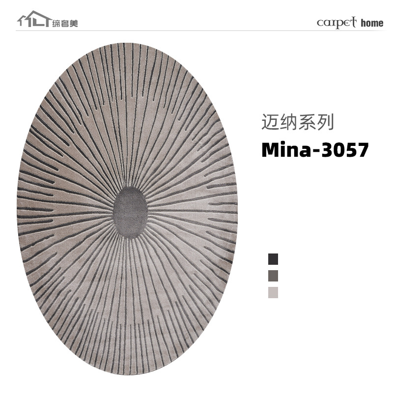 Fábrica de origen alfombra de sala de estar doméstica dormitorio antisucio fácil de cuidar sofá mesa de té alfombra de cama alfombra estudio piso redondo