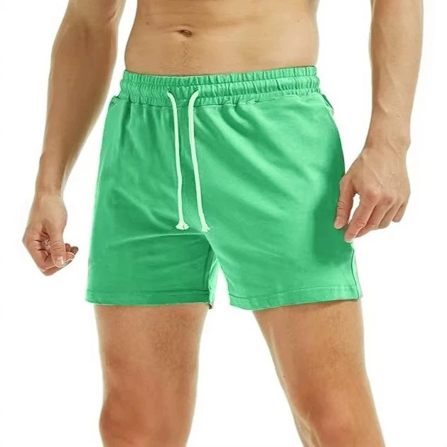 Cotton Sports Shorts for Men, Trendy Men's Three-Quarter Pants, Large Size Casual Quarter Pants, Running Fitness Pants, Men's Shorts
