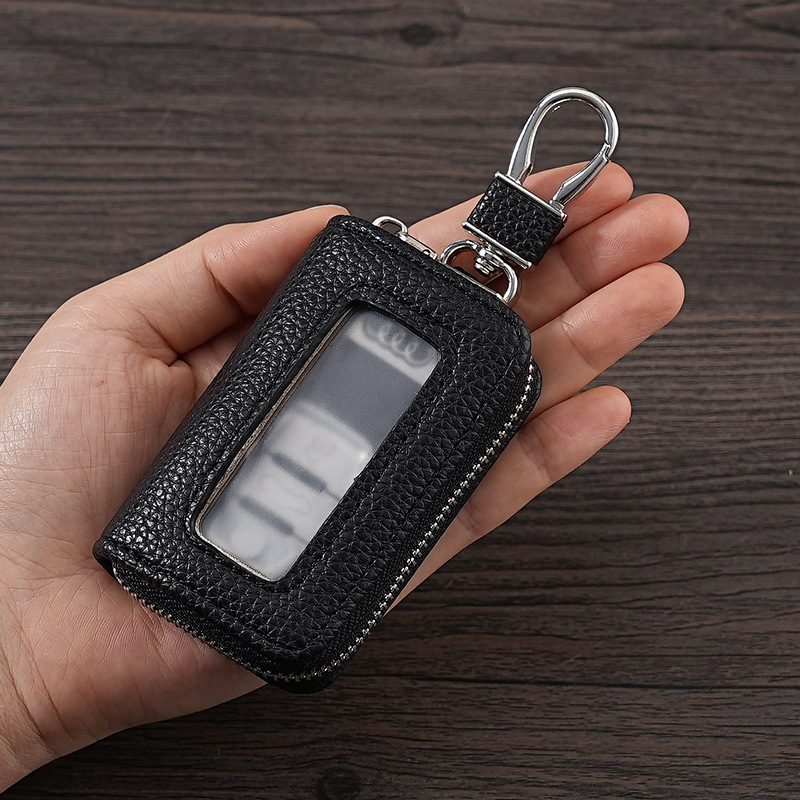 Bolso para llaves compacto portátil de negocios Bolso de almacenamiento para sensor de automóvil universal para hombre Almacenamiento para mujer de gran capacidad