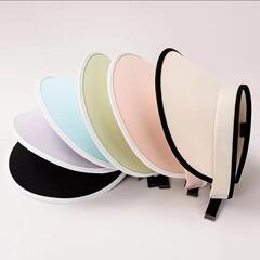 新款冰絲夏季遮陽大帽檐帽子防紫外線可摺疊空頂帽透氣遮臉太陽帽