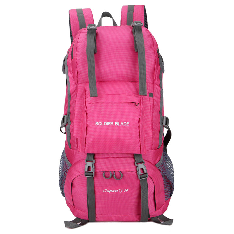 Ventas directas de la fábrica Comercio exterior solo mochila de deportes al aire libre 50 impermeable bolso del alpinismo hombres mochila de gran capacidad senderismo
