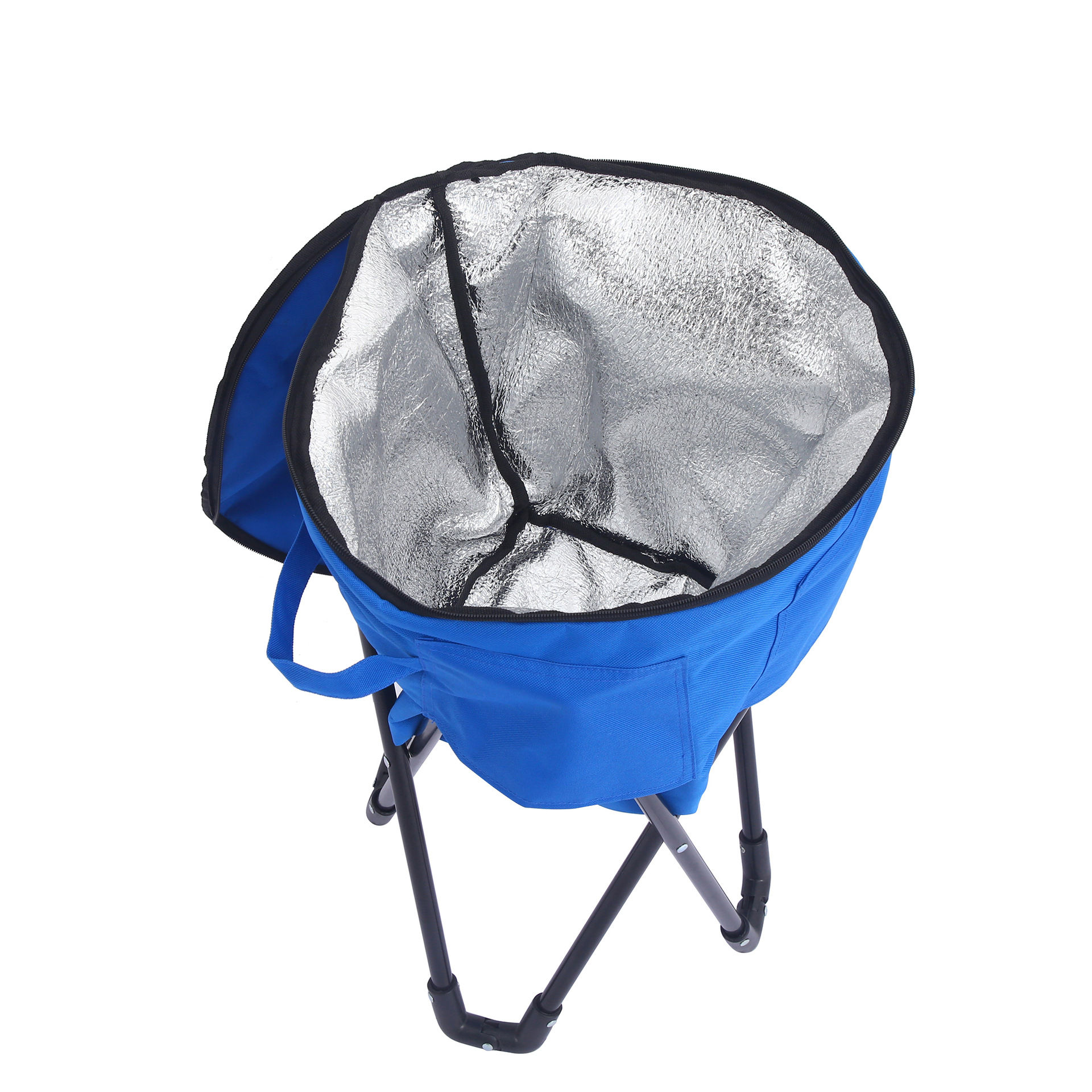Bolsa de hielo plegable portátil, ocio al aire libre, aislamiento extraíble, cubo de hielo, picnic, campamento, silla de cubo de hielo plegable