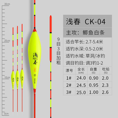 淺水漂短漂鲫魚漂高靈敏加粗醒目尾白條冬釣水皮洞溪流輕口浮漂