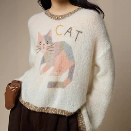 女式针织衫;毛衣;时尚休闲套装